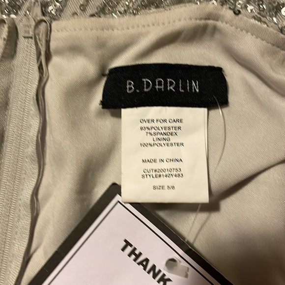 NWT from Macy’s Dress sequence silver 
Juniors size 5/6 - Picture 11 of 16